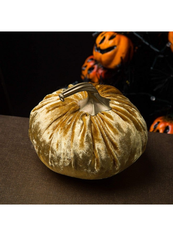 Ogrmar Set of 6 Pack Handmade Velvet Pumpkins Decor,Super Soft Stuffed Pumpkin with Exquisite Craftsmanship for Fall Halloween Thanksgiving Decoration - Image 4