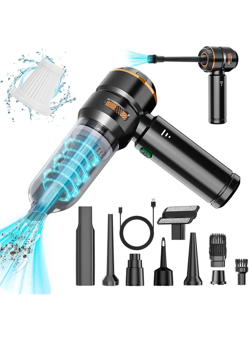 SUITU Handheld Vacuum Cleaner, 16000Pa 4-in-1 Car Vacuum Cleaner Battery Wireless, Car Vacuum Cleaner Strong, Mini Lightweight Dust Blower & Vacuum Cleaner Rechargeable for Car PC Sofa Office Pet Hair - Image 1