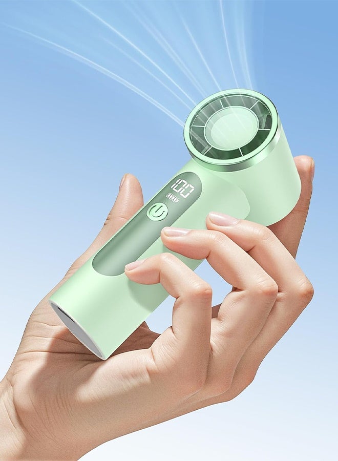 Portable Handheld Fan,4000mAh Rechargeable Turbo Personal Mini Fan,Pocket Design for Travel,Concerts,Sports Games,Camping,Hiking,Best Gifts for Women in Summer - Image 4
