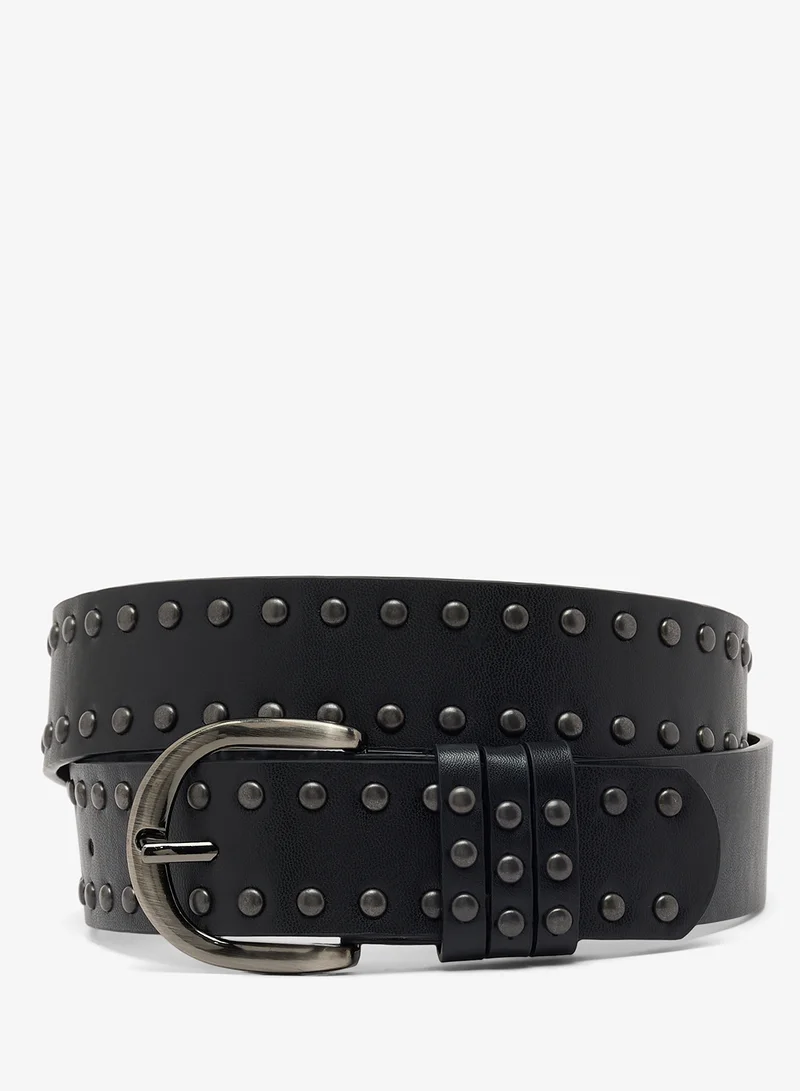Metal Studded Casual Belt