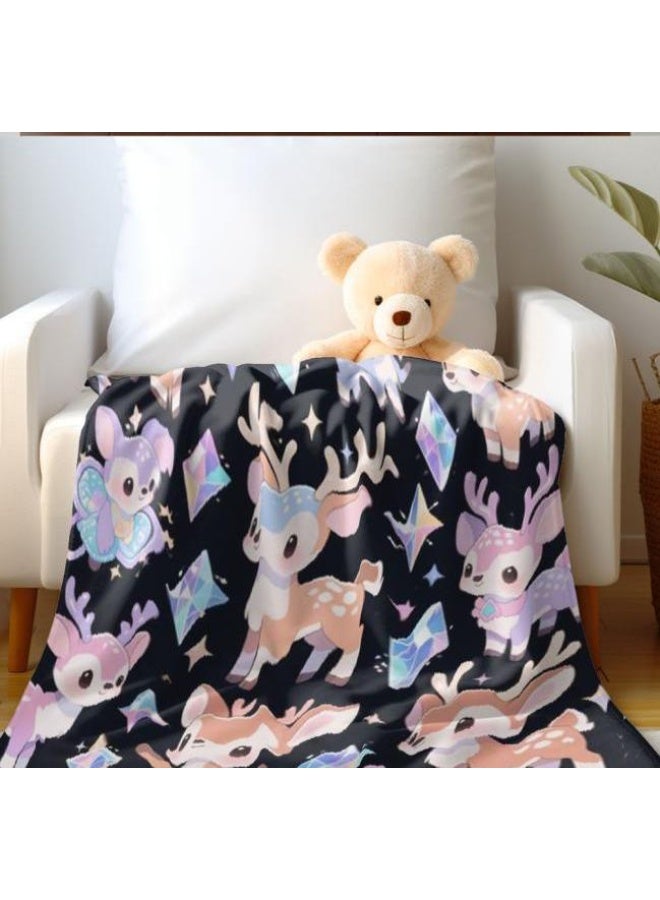 general Baby and children's cartoon flannel thin blanket (warm and comfortable, suitable for sleep, game use) 70cm*100cm - Image 4