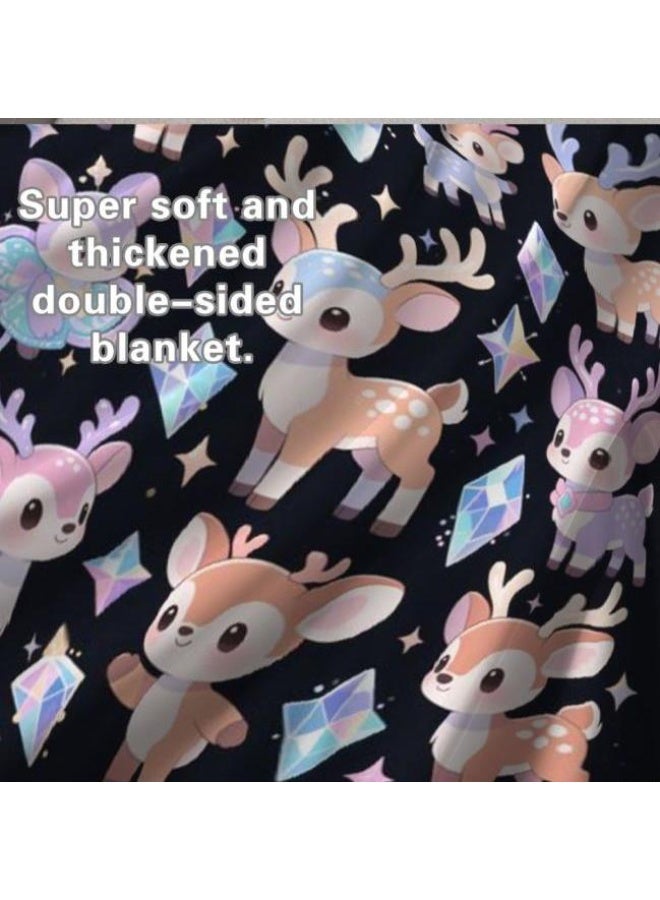 general Baby and children's cartoon flannel thin blanket (warm and comfortable, suitable for sleep, game use) 70cm*100cm - Image 1