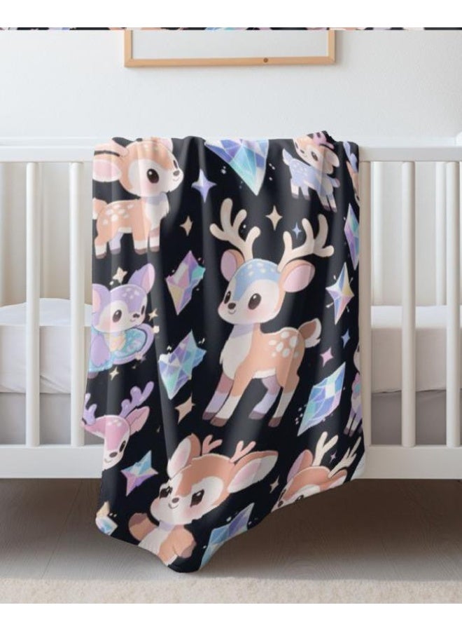 general Baby and children's cartoon flannel thin blanket (warm and comfortable, suitable for sleep, game use) 70cm*100cm - Image 3