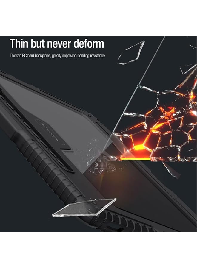 Nillkin Bumper Combo Keyboard Backlit Version Case Designed For Samsung Galaxy Tab S9 Fe Plus Pen Holder Shockproof Cover Stand Trackpad And Removable Keyboard - Black - Image 5