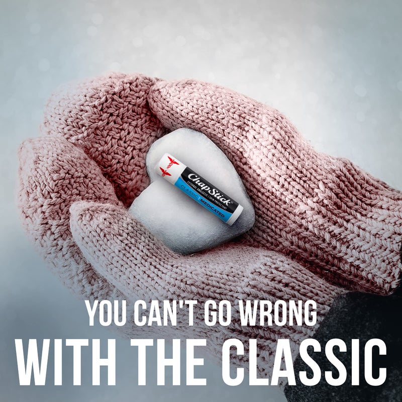 ChapStick Classic Medicated Lip Balm Tubes, Chapped Lips Treatment and Skin Protectant - 0.15x12 Oz - Image 5