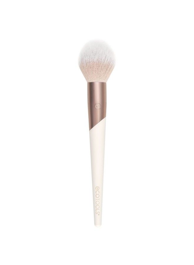 Ecotools Luxe Plush Powder Makeup Brush For Blush & Bronzer Works Best With Powder Makeup Luxurious And Glamorous Ecofriendly Premium Makeup Brush Synthetic Bristles Pink 1 Count - Image 2