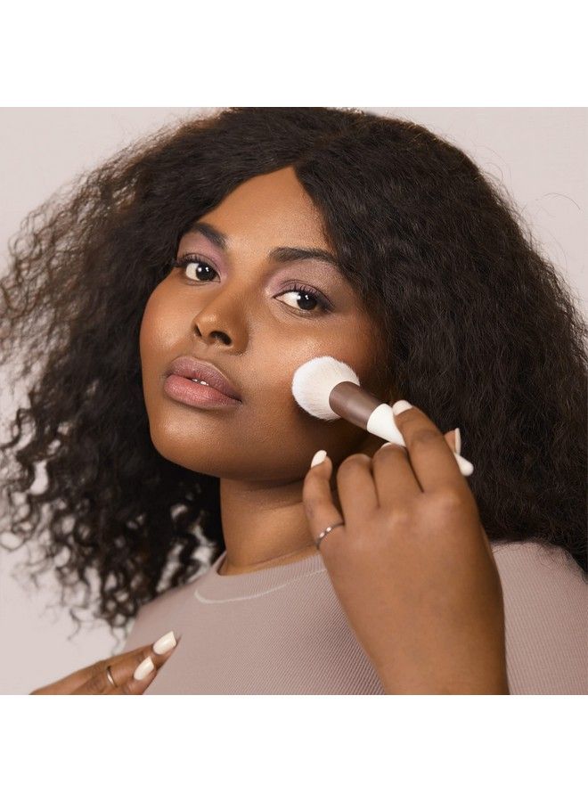 Ecotools Luxe Plush Powder Makeup Brush For Blush & Bronzer Works Best With Powder Makeup Luxurious And Glamorous Ecofriendly Premium Makeup Brush Synthetic Bristles Pink 1 Count - Image 5