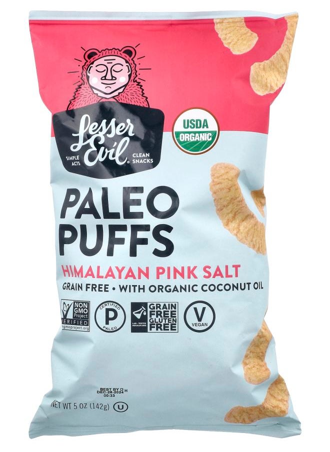Lesserevil - Paleo Puffs Himalayan Pink Salt 5 oz (142 g) - Image 1