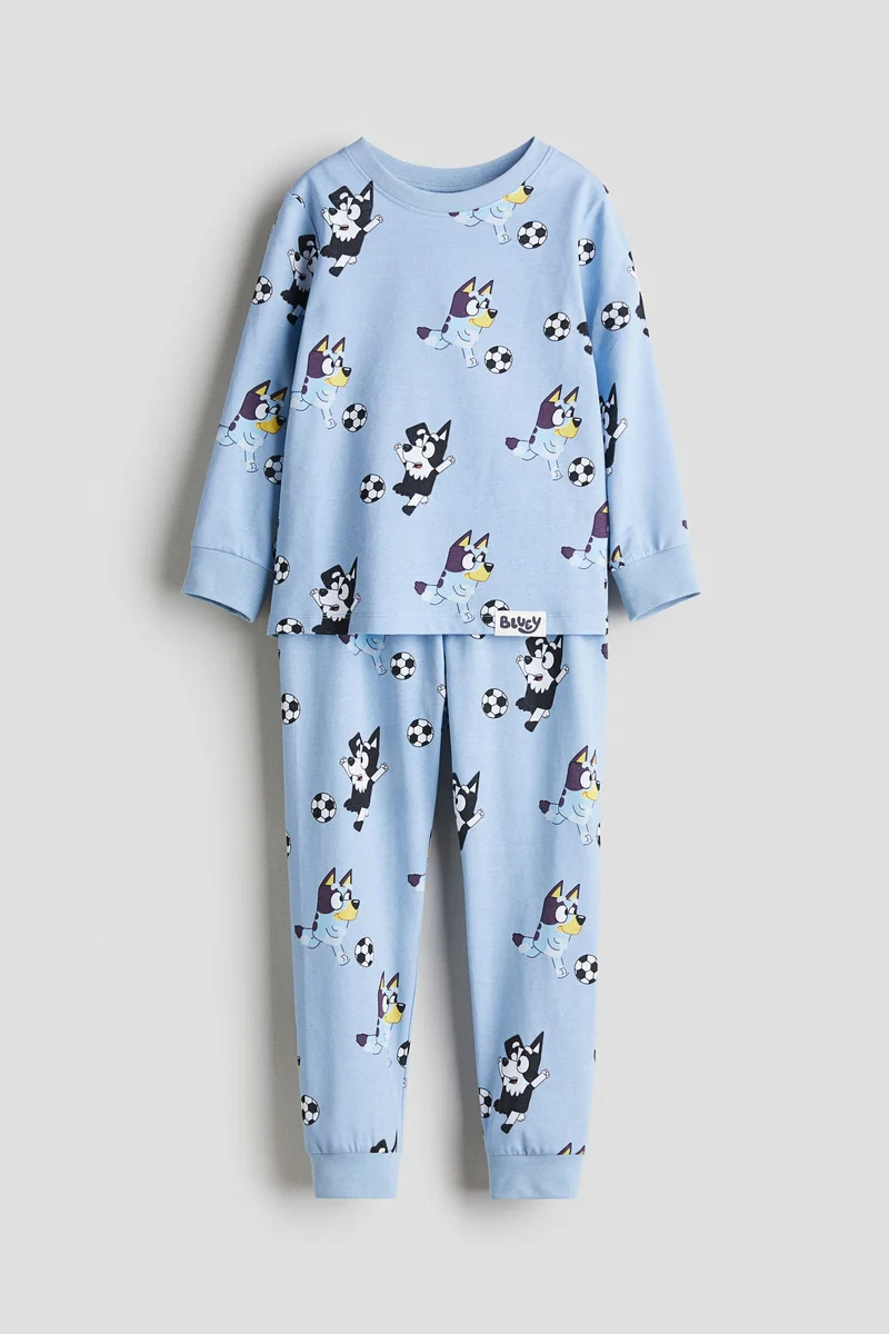 H&M Printed cotton jersey pyjamas