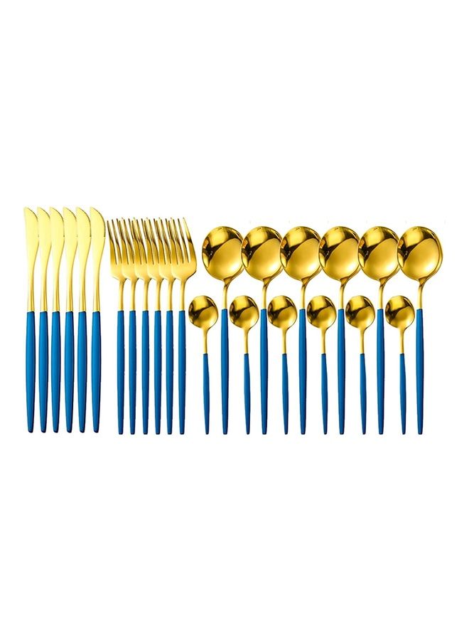 NIBEMINENT 24-Piece Cutlery Set Multicolour