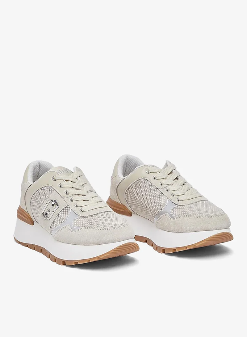 Liu Jo Suede and mesh platform sneakers