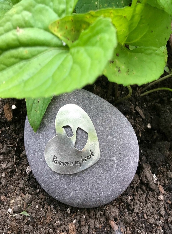 Whitney Howard Designs Sympathy Remembrance Gift - Forever in My Heart on a River Stone with Candle Motif - Add to a Memorial Garden to Commemorate The Loss of a Loved One - Image 5