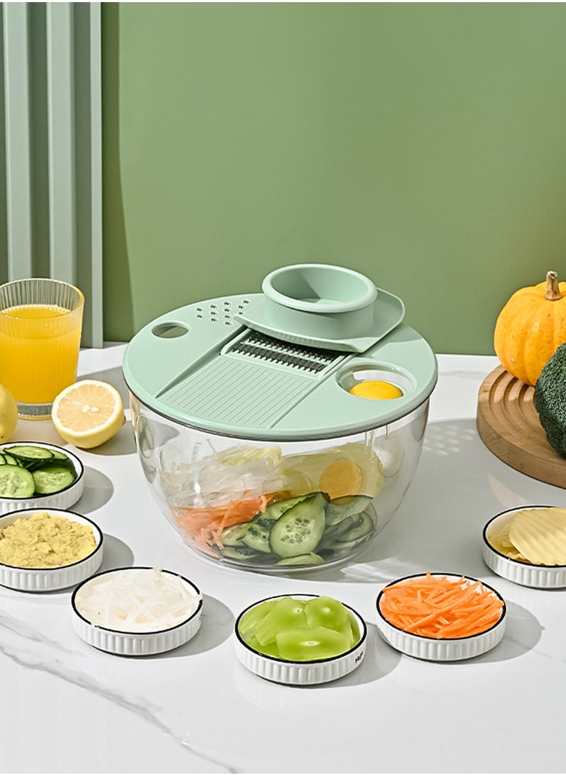 Relex Salad Spinner with Vegetable Chopper, Large Pump Salad Spinner, Lettuce Spinner, Vegetable Grater and Dryer, Vegetable Grater, Spinner Pump, Kitchen Gadget  - Image 1