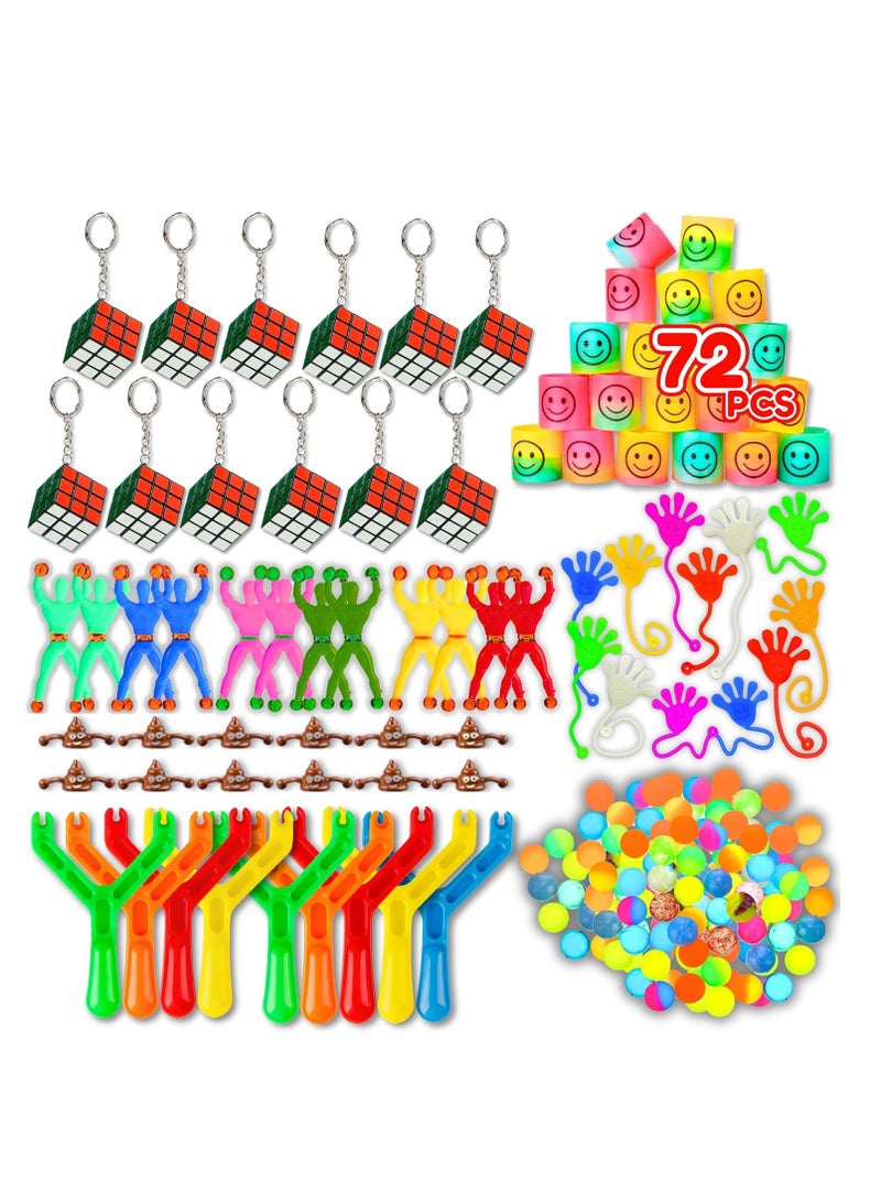 72 PCS Party Favors for Kids, Goodie Bags Stuffers, Bulk Pinata Toys, Classroom Rewards, Treasure Box Prizes, Birthday Party Favors for Kids 3-5, 4-8, 8-12, Goody Bag Fillers - Image 1