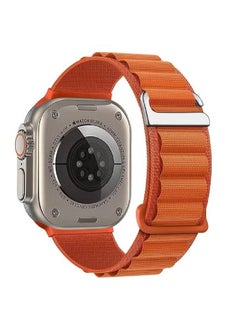 Apple Watch Ultra 2 Band/Apple Watch Ultra Band 49mm 45mm 44mm 42mm 38mm 40mm 41mm Men Women, Rugged Alpine Loop Nylon Sport Bands with Titanium G-Hook Braided Stap for iWatch Series