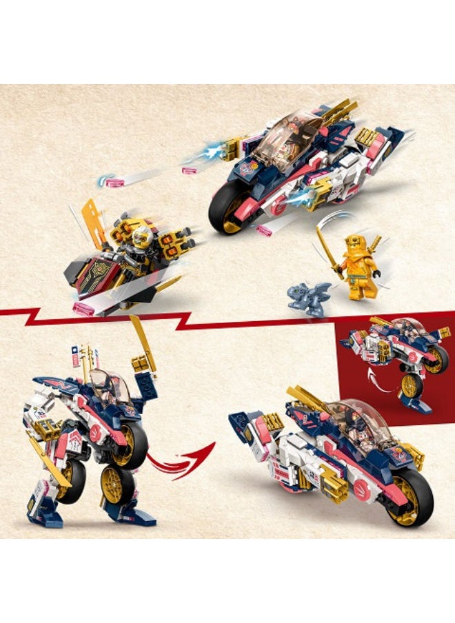 LEGO 71792 Sora'S Transforming Mech Bike Racer Building Set  - Image 3