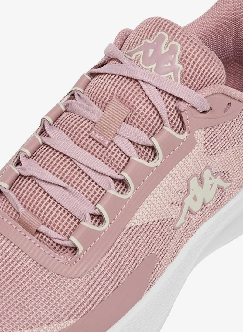 Kappa PINK Women's Textured Lace-Up Sports Shoes with Pull Tab for Women | Best Price UAE