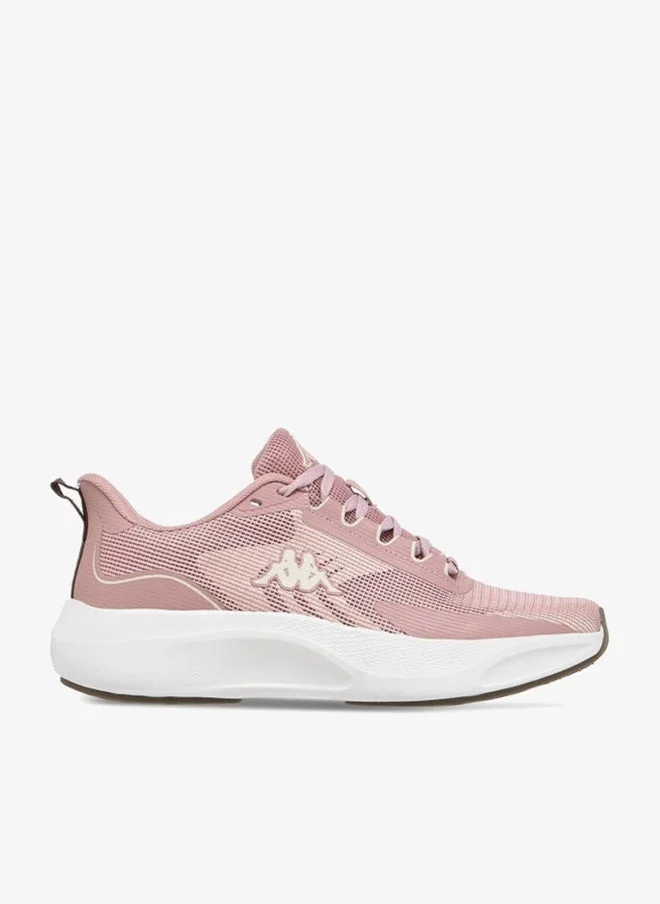 Kappa PINK Women's Textured Lace-Up Sports Shoes with Pull Tab for Women | Best Price UAE