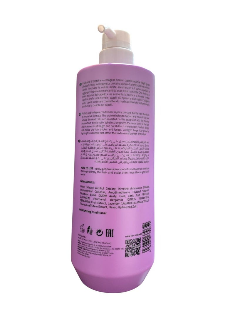 Uno Care Conditioner with Protein and Collagen 1000ml - Image 2