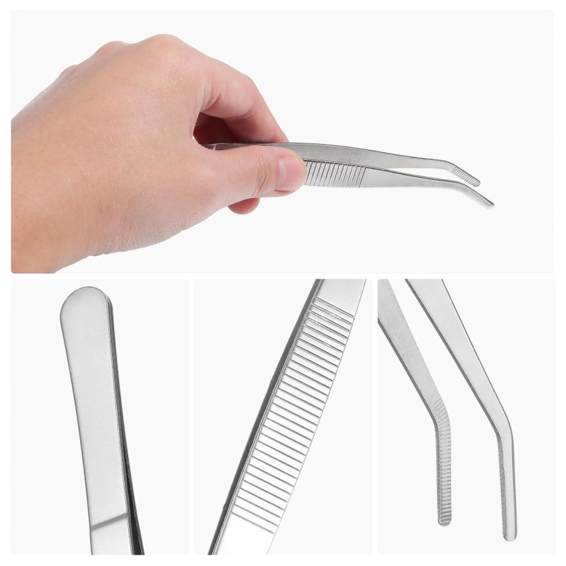 5 Piece Garden Hand Tools Set with Needle Nose Tweezers for Succulent Bonsai and Indoor Plants - Image 4