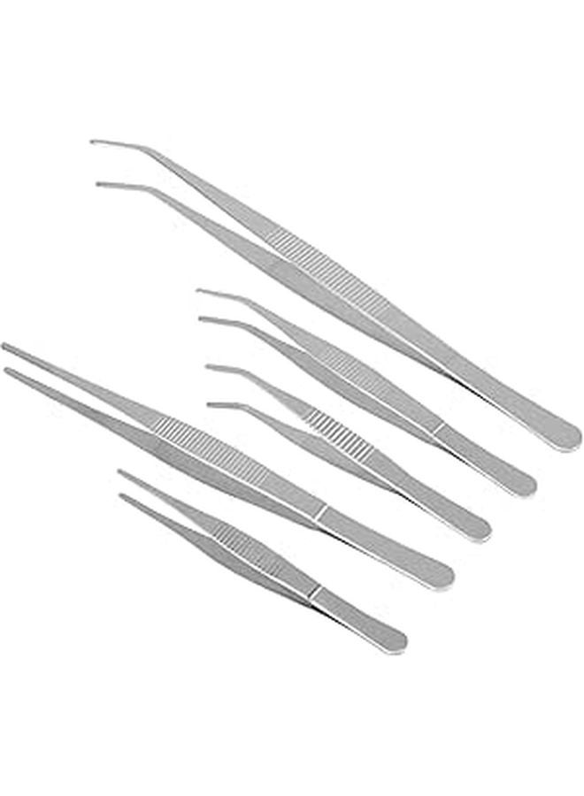 5 Piece Garden Hand Tools Set with Needle Nose Tweezers for Succulent Bonsai and Indoor Plants - Image 1
