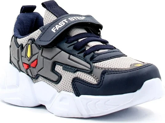 فاست ستيب Kids Sports Shoes Anatomical Sole Lightweight Sneakers Navy Blue Ice 615xca023