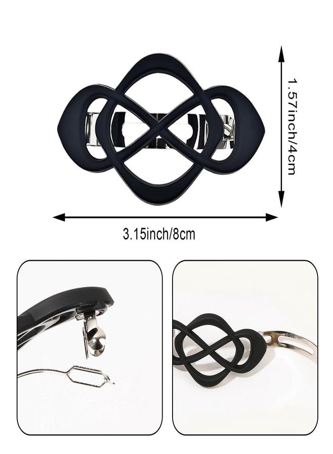 Arvintas 6PCS Vintage French Barrette Clips, Matte Flat Claw Clips for Thin & Long Hair Strong Hold Hair Accessories for Women & Girls - Image 2