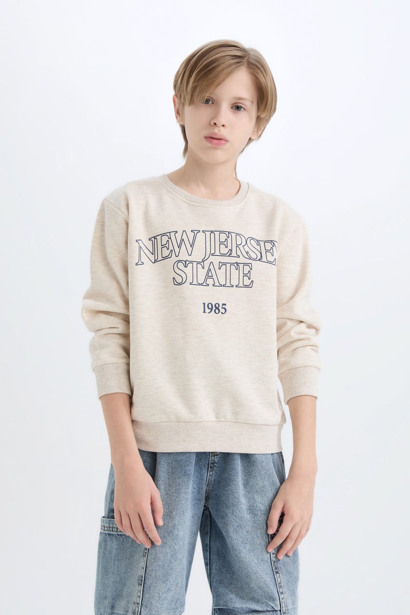 DeFacto Boy Crew Neck Printed Sweatshirt  - Image 2