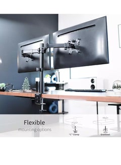 Dual Monitor Desk Mount Stand up to 30 inches with Double Center Arm Joint, Holds up to 10Kg Each with VESA 75x75mm or 100x100mm - pzsku/ZFAE781637DE3A49111D4Z/45/_/1734451446/a8333164-ad96-4736-ab80-c1b4e1fb246c