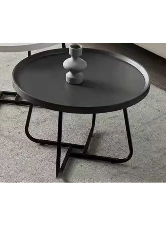 Home Coffee Table Tea Table Side Table 2PC Round Small Sofa Dormitory Living Room table luxury used Office Hostel Parlour - Image 5