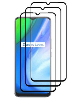 CATANES 3 Pack For Realme V3 Screen Protector Tempered Glass Full Glue Back  - Image 2