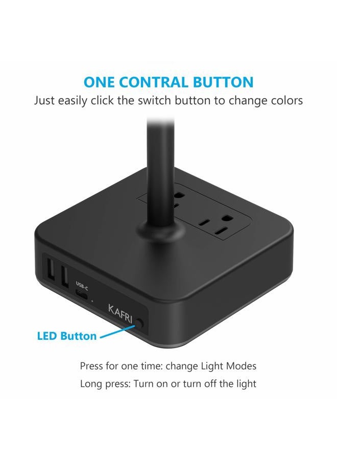 KAFRI RGB Headphone Stand with USB Charger - Image 5
