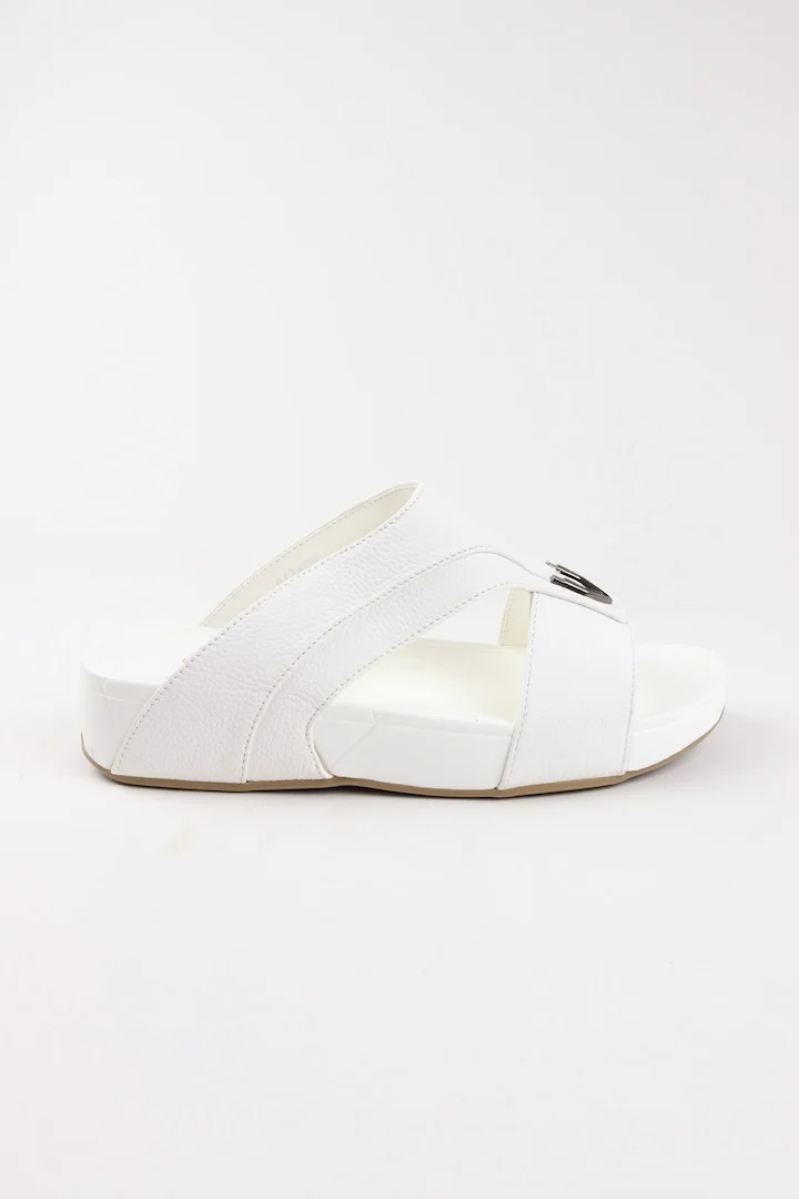 Viny Viny Traditional Arabic Sandals for Men – Comfortable Slip-On Design – Everyday Wear – Black, White, Coffee