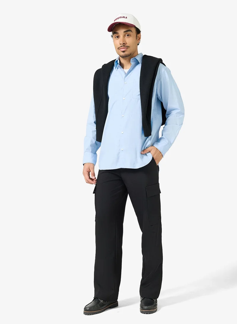 JACK & JONES  Poplin Long Sleeve Shirt for Men | Best Price UAE
