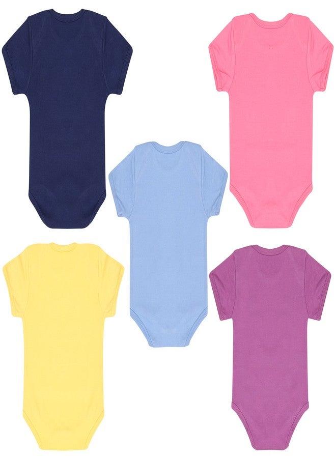 dongli Unisex Soft Cotton Baby Bodysuits (Pack of 5) - Image 2