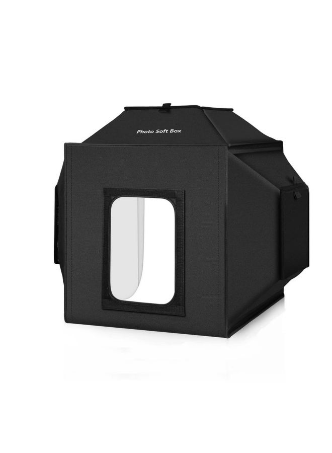 40cm Folding 72W 5500K Studio Shooting Tent Soft Box Photography Lighting Kit with 4 Colors Backdrops LED Photo LightBox UK plug - Image 1