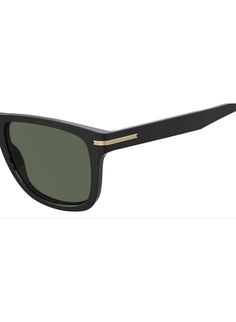 بوس Men's UV Protection Sunglasses Boss 1626/S Black 42.8 - Lens Size: 55 Mm