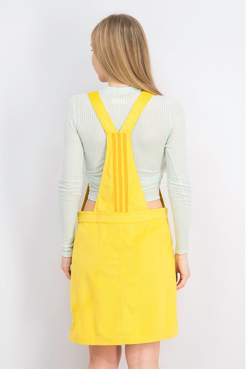 adidas Originals Women Regular Fit Outdoor Jumper Dress, Yellow  - Image 4