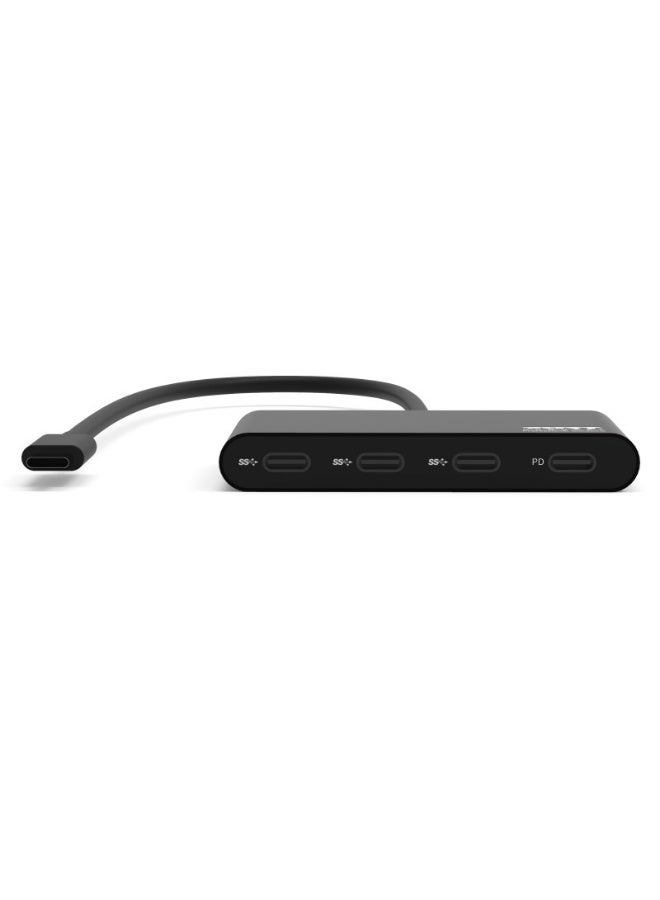 Port Designs 4-Port USB-C to USB-C Hub - 5Gbps Data Transfer Speed, 30cm Cable - 900147 - Image 2