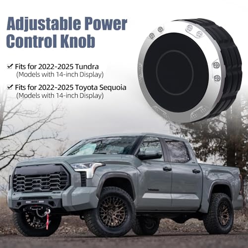 Azucyzi Volume Knob Replacement for 20222025 Toyota Tundra Sequoia Radio Control Knob Compatible with Toyota Tundra Interior Accessories Upgrade Center Console Button 1 Pack - Image 3