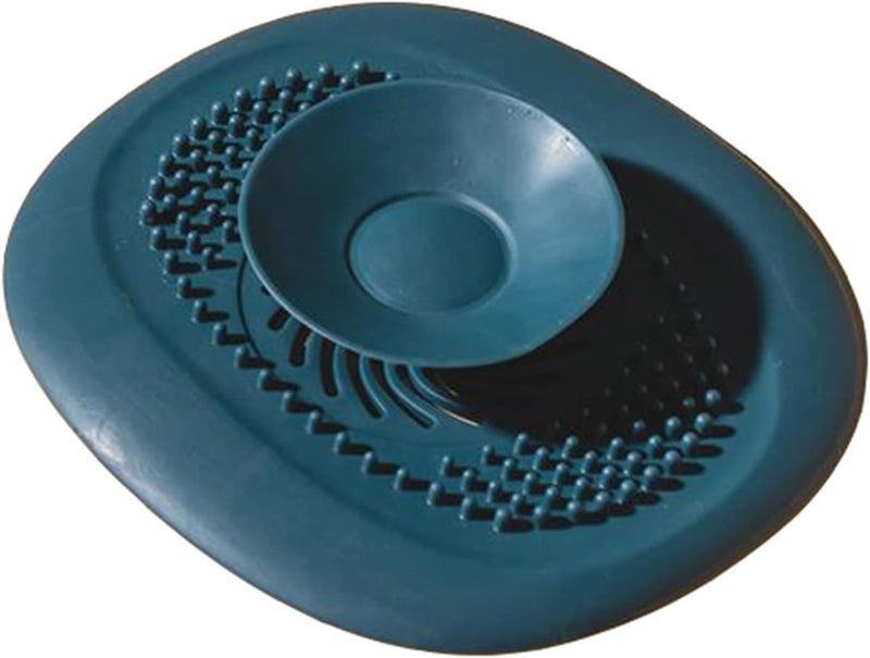 klarako Kitchen Sink Strainer, Mesh Silicone Sink Plug Drainer Filter, Anticlogging Filter Sink Plug Sewer for Kitchen Sink Floor Drain,Bathroom (Blue) - Image 1
