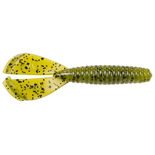 Strike King Rage Menace Grub Fishing Lure, Soft Plastic Double Tail Grub, Crazy Tail Action, 3 1/2-Inches - Image 5