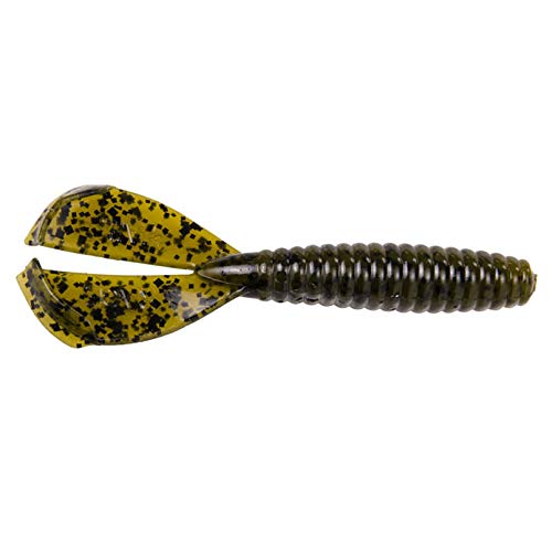 Strike King Rage Menace Grub Fishing Lure, Soft Plastic Double Tail Grub, Crazy Tail Action, 3 1/2-Inches - Image 3