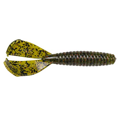 Strike King Rage Menace Grub Fishing Lure, Soft Plastic Double Tail Grub, Crazy Tail Action, 3 1/2-Inches - Image 4
