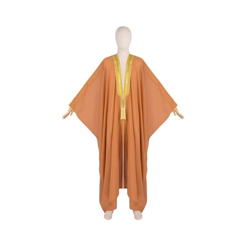 Men's Solid Chiffon Bisht Robe - Image 5