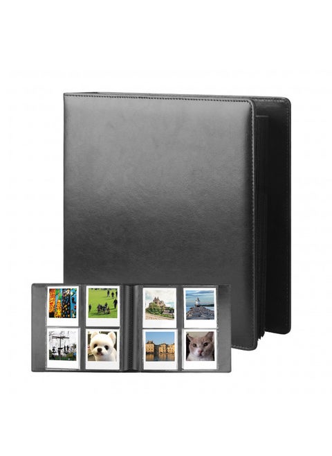 192 Pockets Photo Album for Fujifilm Instax Wide 300 Camera, Polaroid 600 i-Type Film Album, Extra Large Picture Albums for Polaroid Now OneStep2 OneStep+ Instant Camera, POP Lab Print Camera (black)