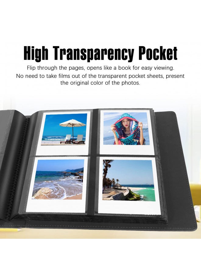 Veicevol - 192 Pockets Photo Album for Fujifilm Instax Wide 300 Camera, Polaroid 600 i-Type Film Album, Extra Large Picture Albums for Polaroid Now OneStep2 OneStep+ Instant Camera, POP Lab Print Camera (black) - Image 1
