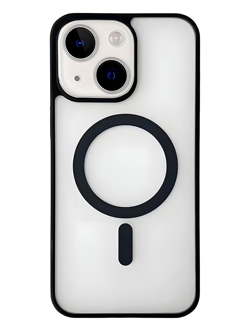 Magsafe Case for iPhone 14 Magsafe Clear Cover Magnetic Wireless Charging Support, Shockproof Protection, Scratch-Resistant for iPhone 14 - Black - Image 1