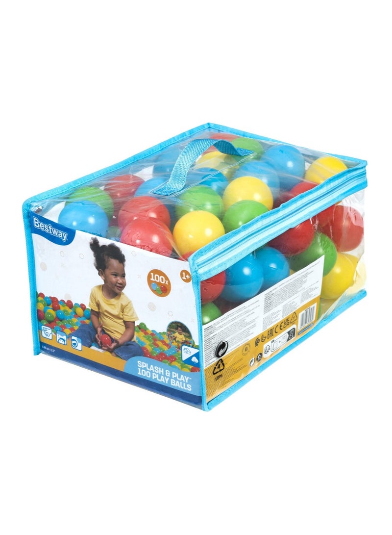 Bestway® 2.3"/5.85cm SPLASH & PLAY 100 PLAY BALLS - Image 1