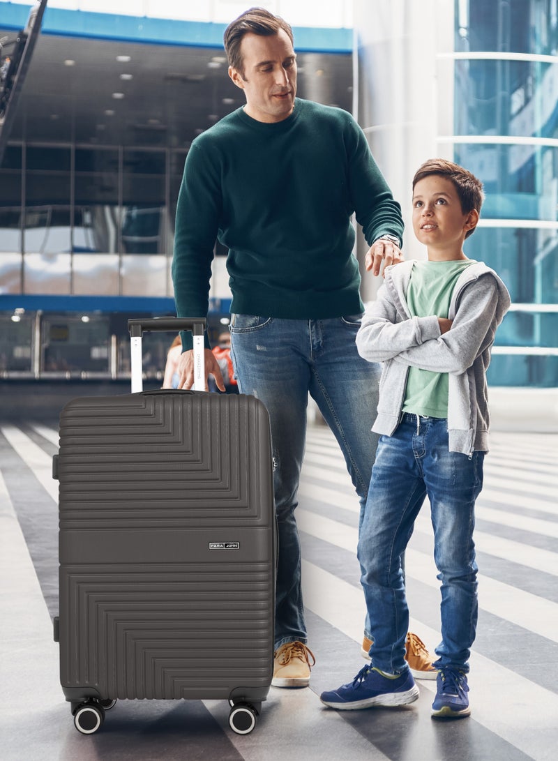 PARAJOHN حقيبة دوارة خفيفة الوزن مصنوعة من مادة ABS صلبة مع قفل مقاس 28 بوصة - Image 5